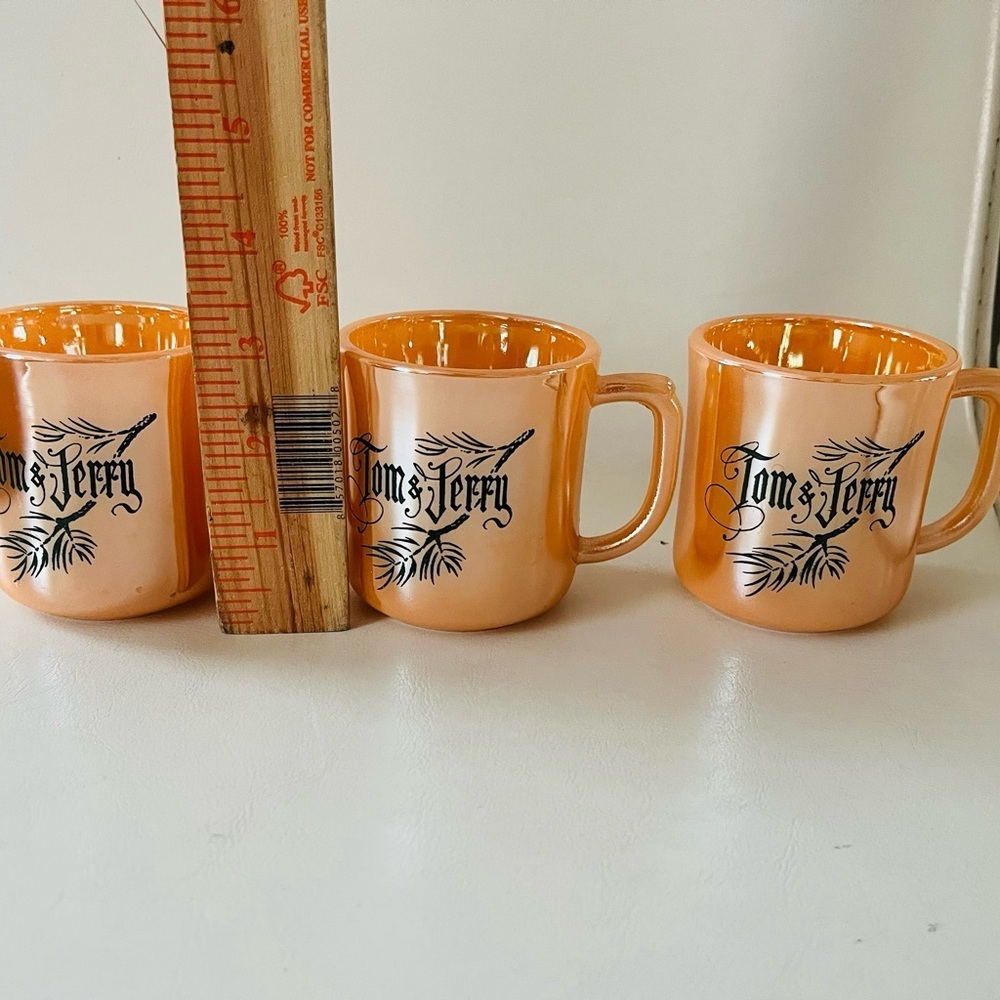 Fire King Orange Mugs Set of 3 - Picture 2 of 13